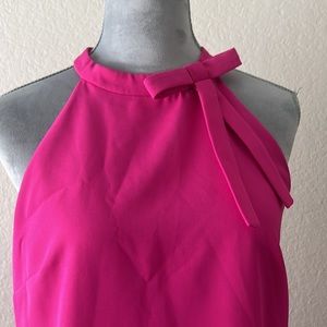 Maggy London hot pink sleeveless dress Size 8